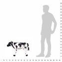 VidaXL Pluszowa krowa, stojąca, czarno-biała, XXL