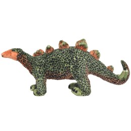 VidaXL Pluszowy stegozaur, stojący, zielono-pomarańczowy, XXL