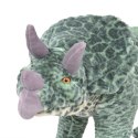 VidaXL Pluszowy triceratops, stojący, zielony, XXL