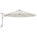 VidaXL Zamienne pokrycie parasola ogrodowego, piaskowa biel, 350 cm