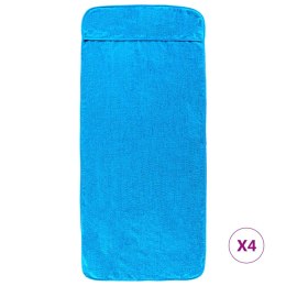 VidaXL Ręczniki plażowe, 4 szt., turkusowe, 60x135 cm, 400 g/m²