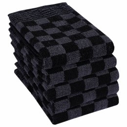 VidaXL Zestaw 20 ręczników, czarno-szary, bawełna