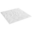 VidaXL Panele ścienne, 24 szt., białe, 50x50 cm, XPS, 6 m², ametyst