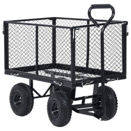 VidaXL Ogrodowy wózek ręczny, czarny, 350 kg