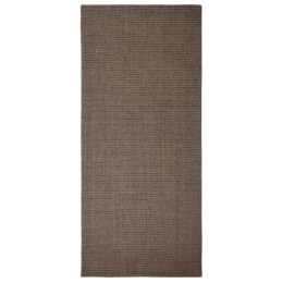 VidaXL Sizalowy dywanik do drapania, brązowy, 66x150 cm