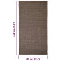 VidaXL Sizalowy dywanik do drapania, brązowy, 80x150 cm