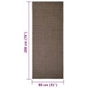 VidaXL Sizalowy dywanik do drapania, brązowy, 80x200 cm