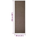 VidaXL Sizalowy dywanik do drapania, brązowy, 80x250 cm