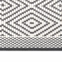 VidaXL Dywan zewnętrzny, szaro-biały, 80x250 cm, dwustronny