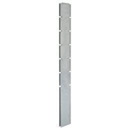 VidaXL Słupki ogrodzeniowe 20 szt, srebrne, 180 cm, stal galwanizowana