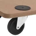 VidaXL Wózki platformowe, 6 szt, prostokątne, materiał drewnopochodny