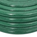 VidaXL Wąż ogrodowy z zestawem złączek, zielony, 0,9", 100 m, PVC