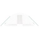 VidaXL Szklarnia ze stalową ramą, biała, 10 m², 5x2x2,3 m