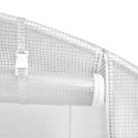 VidaXL Szklarnia ze stalową ramą, biała, 10 m², 5x2x2,3 m