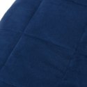 VidaXL Koc obciążeniowy, niebieski, 220x230 cm, 11 kg, tkanina