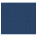 VidaXL Koc obciążeniowy, niebieski, 220x240 cm, 15 kg, tkanina