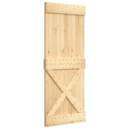 VidaXL Drzwi NARVIK, 90x210 cm, lite drewno sosnowe