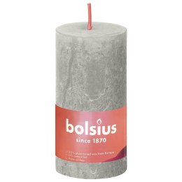 Bolsius Rustykalne świece pieńkowe Shine, 3 szt., 100x50 mm, szare