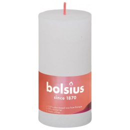 Bolsius Rustykalne świece pieńkowe Shine, 8 szt., 100 x 50 mm, białe