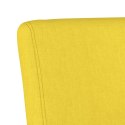 VidaXL Fotel, jasnożółty, obity tkaniną