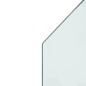 VidaXL Panel kominkowy, szklany, sześciokątny, 100x60 cm