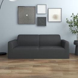 VidaXL Elastyczny pokrowiec na sofę 2-osobową, antracyt, dżersejowy
