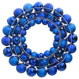 VidaXL Wieniec świąteczny, niebieski, 45 cm, styropian