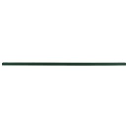 VidaXL Słupki ogrodzeniowe, 10 szt., zielone, 240 cm, stal