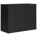 VidaXL Szafka na dokumenty, czarna, 90x40x70 cm, stalowa