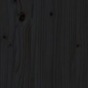 VidaXL Obudowa kosza na śmieci, czarna, 84x90x128,5 cm, drewno sosnowe