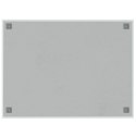 VidaXL Ścienna tablica magnetyczna, biała, 80x60 cm, szkło hartowane