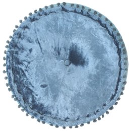 VidaXL Puf, okrągły, aksamitny, 40x20 cm, niebieski