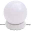 VidaXL Zestaw z toaletką i oświetleniem LED, przydymiony dąb