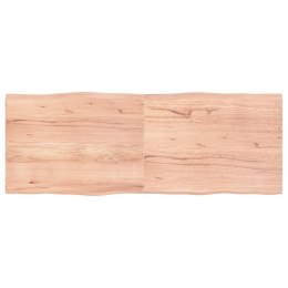 VidaXL Blat, jasnobrązowy 160x60x(2-4)cm drewno z naturalną krawędzią