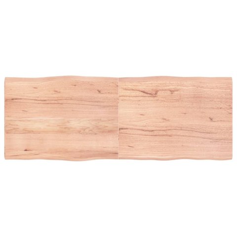 VidaXL Blat, jasnobrązowy 160x60x(2-4)cm drewno z naturalną krawędzią