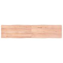 VidaXL Blat, jasnobrązowy 180x40x(2-4)cm drewno z naturalną krawędzią