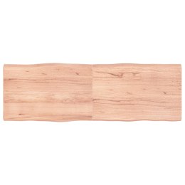 VidaXL Blat, jasnobrązowy 180x60x(2-6) cm drewno z naturalną krawędzią