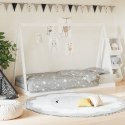 VidaXL Rama łóżka dla dzieci, biała, 80x200 cm, drewno sosnowe