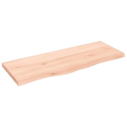 VidaXL Blat stołu, 100x40x(2-4) cm, surowe lite drewno dębowe