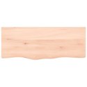 VidaXL Blat stołu, 100x40x(2-4) cm, surowe lite drewno dębowe
