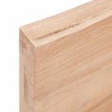 VidaXL Blat do stołu, jasnobrązowy, 140x60x(2-6)cm, lite drewno dębowe