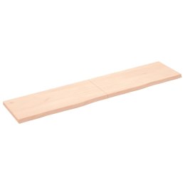 VidaXL Blat stołu, 180x40x(2-4) cm, surowe lite drewno dębowe