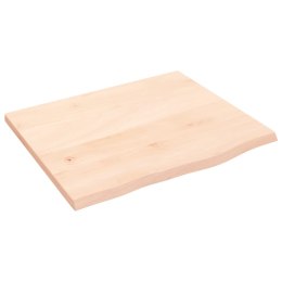 VidaXL Blat stołu, 60x50x2 cm, surowe drewno dębowe