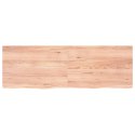 VidaXL Blat do stołu, jasnobrązowy, 180x60x(2-4)cm, lite drewno dębowe