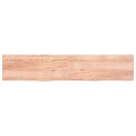 VidaXL Blat do stołu, jasnobrązowy, 200x40x(2-4)cm, lite drewno dębowe