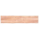 VidaXL Blat do stołu, jasnobrązowy, 200x40x(2-6)cm, lite drewno dębowe
