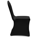 VidaXL Elastyczne pokrowce na krzesła, 100 szt, czarne, 130338x2