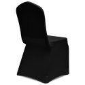 VidaXL Elastyczne pokrowce na krzesła, 100 szt, czarne, 130338x2