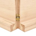 VidaXL Blat stołu, 180x40x(2-6) cm, surowe lite drewno dębowe