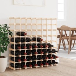 VidaXL Stojak na 72 butelki wina, 90,5x23x90,5 cm, lite drewno sosnowe